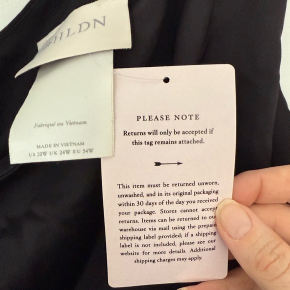 BHLDN Chic Black One-Shoulder Dress - Picture 2 of 3